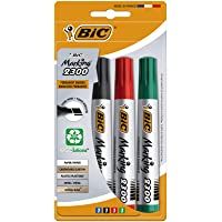 BIC Marking 2300 ECOlutions marcadores permanentes punta biselada – colores Surtidos- Blíster de 4 unidades